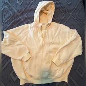 CMFRT Yellow Cloud Zip Hoodie Size Medium
